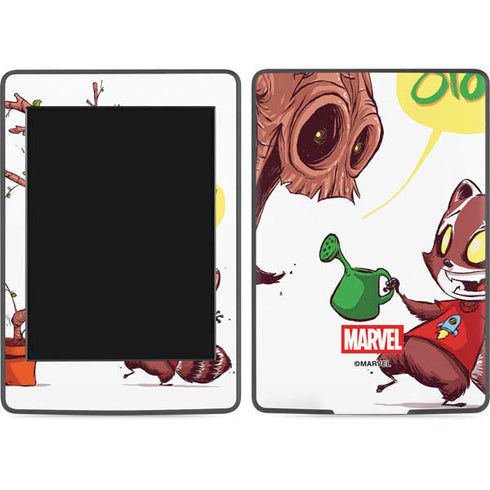 Marvel Rocket Raccoon and Groot Tall Tails Amazon Kindle Skin